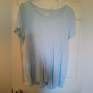 Lilly Pulitzer Sky Blue Etta Round Neck EUC XL